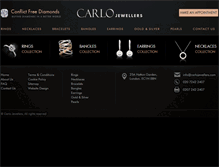 Tablet Screenshot of carlojewellers.com